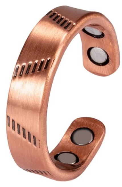 구리반지 자기 에너지 손가락 링 라인 조절 가능, 1.조절 가능 - copper, 1개