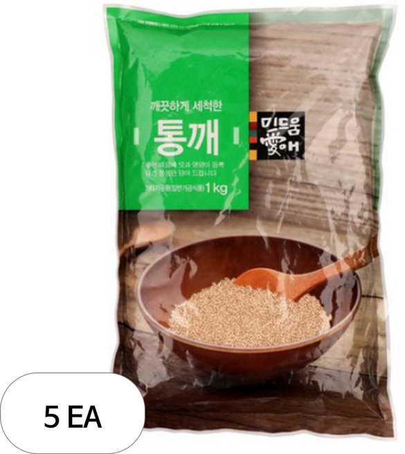금보종합식품 통깨, 1kg, 5개