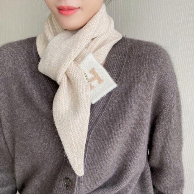 h포인트 겨울 니트 보카시 머플러 숏머플러 숏목도리