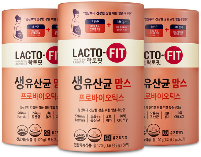 종근당건강 락토핏 생유산균맘스, 1세트, 120g
