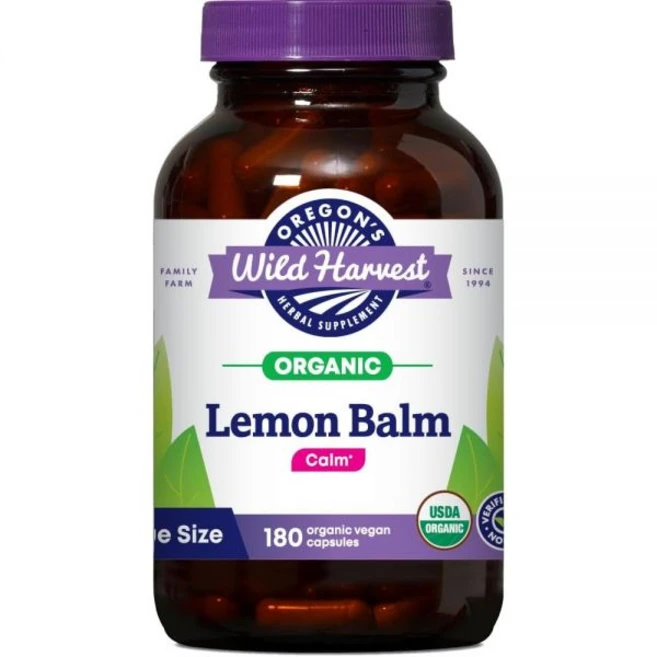 Oregon's Wild Harvest Certified Lemon Balm Herbal Supplement 1125 MGS 180 Count, 1개, 180정 - 쿠팡