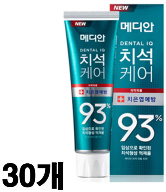 메디안 치석케어 잇몸 치약, 120g, 30개