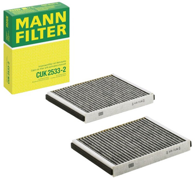 [차량 에어컨필터 MANN-FILTER] 롤스로이스 Ghost 6.75 V12 [RR21] 활성탄 캐빈 필터 2022.08~, 1개, CUK2533-2
