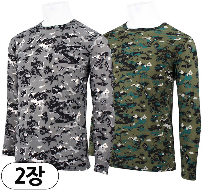 2장 [더빅보스] 여름 남자 WD 가볍고 시원한 데일리 기본 라운드 티셔츠 _ 남성용 냉감 쿨린 긴팔티 빅사이즈 스판 B2354