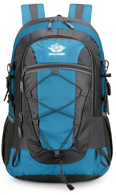 대용량 등산배낭 초경량 등산 캠핑 백팩 30L 방수 여행 출장 가방 등산 배낭 5중 수납, 블루