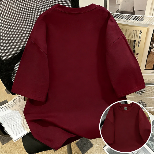 素色T-Shirt純棉素T短袖上衣男款t恤大尺碼