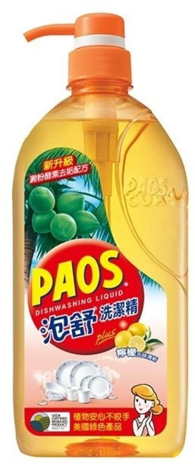 PAOS 泡舒 洗潔精 澱粉酵素去垢配方, 1個