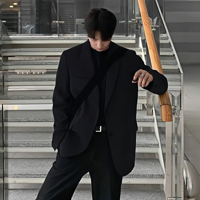 스타일닥터 남자 정장 코트 사계절 경량 슬림핏 두버튼 블레이저 편안한 결혼식