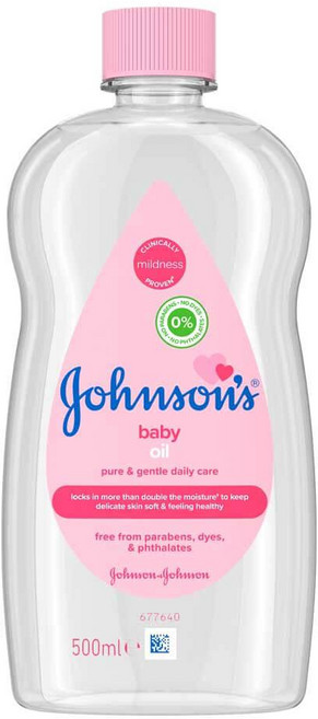 【Johnson's 嬌生】潤膚油-原始香味(16oz), 500ml, 1瓶