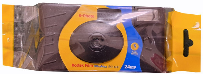 k-photo 파워플래시 케이포토 일회용카메라 24장 1개 고감도ISO-400 울트라맥스 코닥 칼라필름내장, 케이포토 파워플레쉬 24장