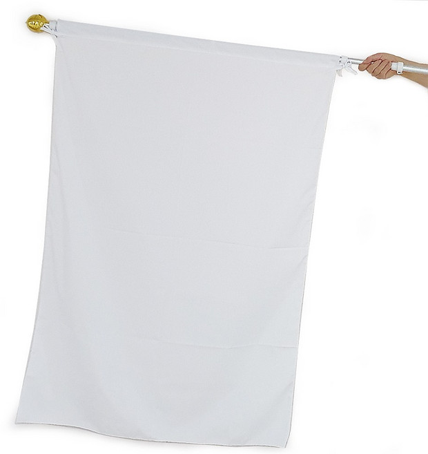 파티로 대형 응원깃발 대 운동회 응원기 그림그리는 깃발, 흰색(대/90x130cm)+알루미늄깃대