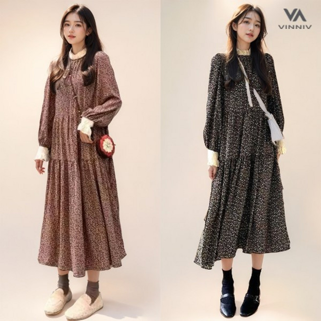 기타 [비니브] 리테일 레이스 가을 원피스 2종