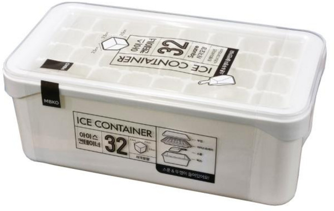 냉동실얼음통 얼음보관통 얼리기 아이스트레이 냉장고 사각 큐브 어름 얼음통