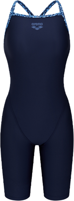 아레나 블루아워 솔리드 여성 4부 반신 싱글 크로스 스트랩백 실내 수영복 A6BL1LH01 네이비 2001부평점