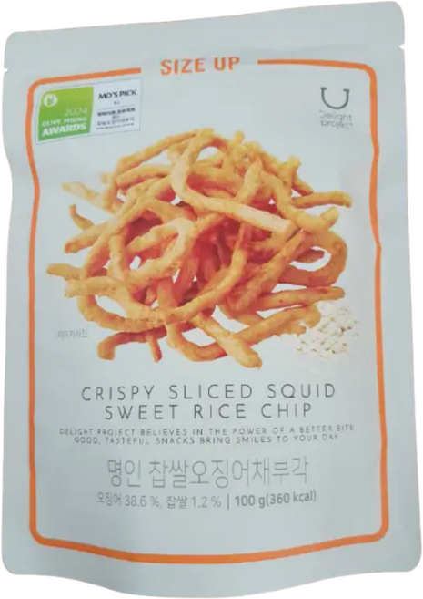 딜라이트 프로젝트 명인 찹쌀오징어채부각 100G 1개