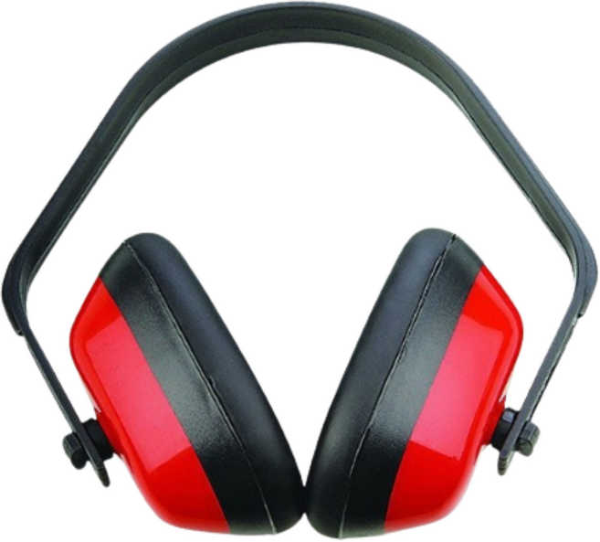 子甄彣璟 防護耳罩 降噪隔音耳機, 1個, 紅黑