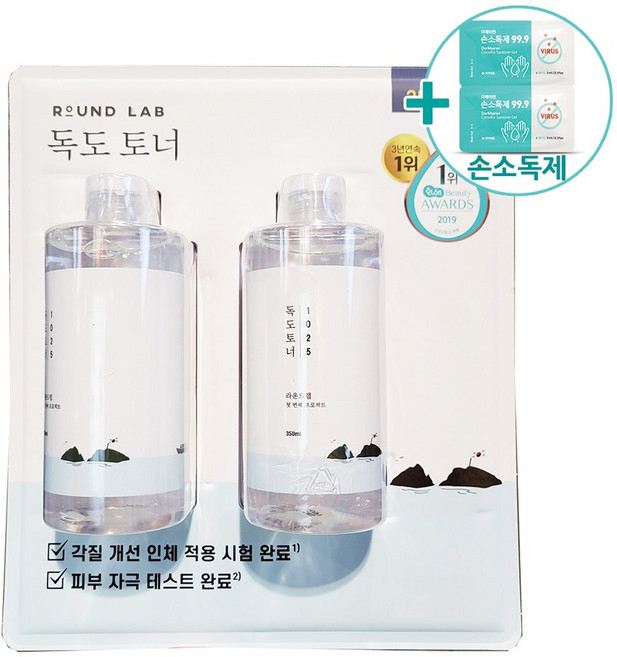 라운드랩 독도 토너 350ML X 2