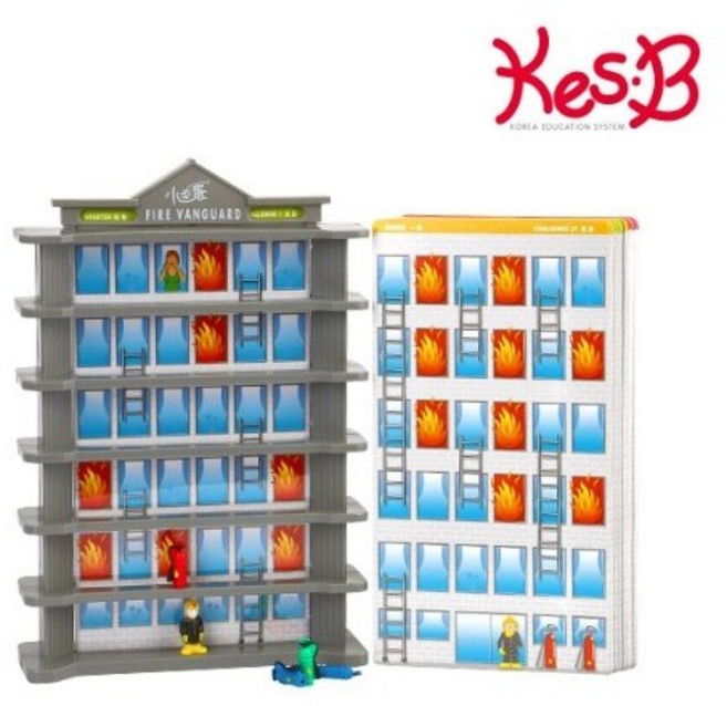 [[오감플레이] 캐스비 보드게임 소방구출작전 두뇌게임 지능발달 역할놀이, 쿠팡 본상품선택, 1개