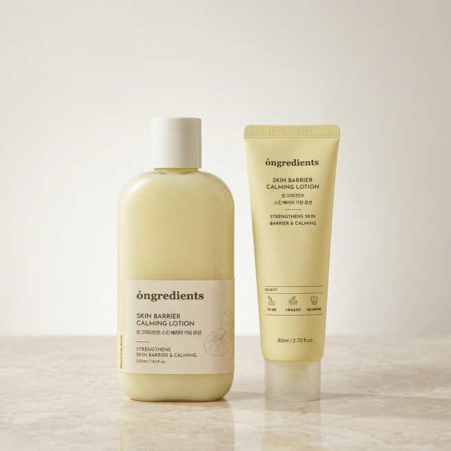 온그리디언츠 추천템 피부장벽 데일리케어 수분충전 보습로션 베리어 카밍 로션 스킨 기초화장품 저자극 220ml 80ml, 1개