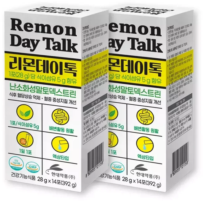 현대약품 하루1포 리몬데이톡 2박스 레몬즙 스틱 식이섬유, 1개