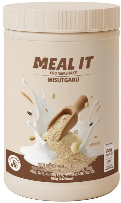 밀잇 식단관리 단백질 쉐이크 미숫가루맛, 560g, 1개 - 쿠팡