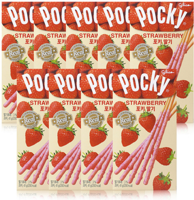 해태제과 1500 포키딸기 원조 빼빼로, 41g, 36개