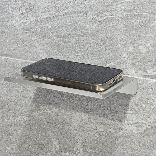 욕실 스마트폰 선반 화장실 받침대 스텐 다용도거치대, 1개, 스테인레스