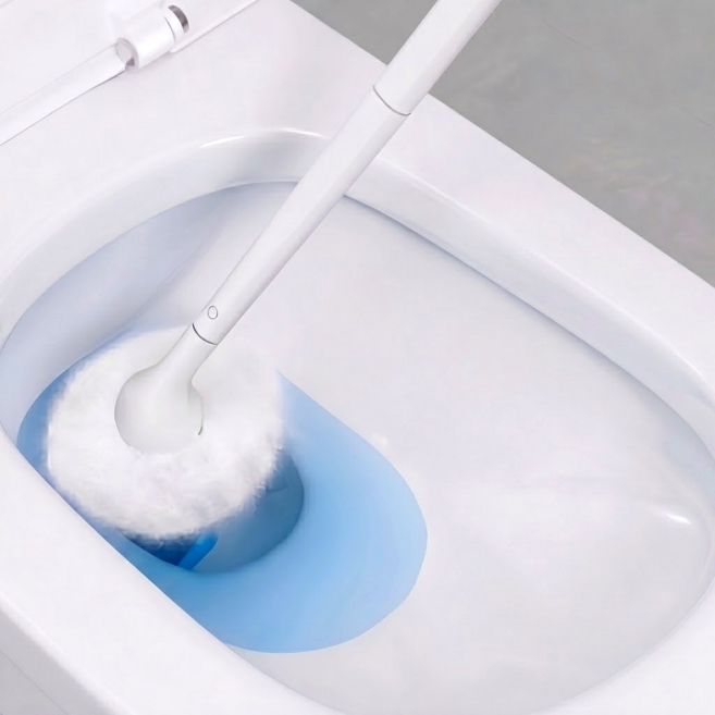 리쥬아 고밀도 미세모 구름 변기솔, 화이트, 1개