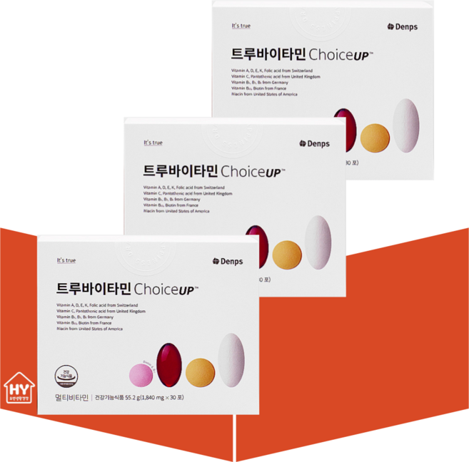 덴프스 트루바이타민 초이스업 종합비타민팩 30포X3박스, 55.2g, 3박스