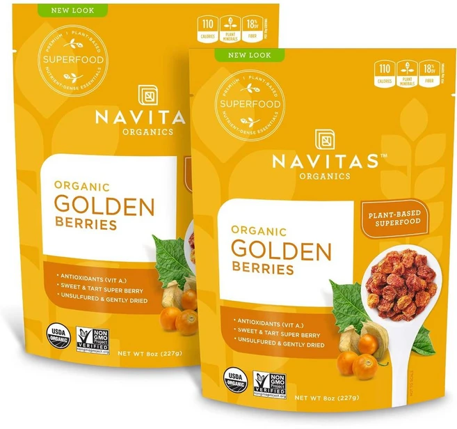 Navitas Organics 나비타스 골든베리 8회분 썬-드라이드, 2개, 227g - 쿠팡