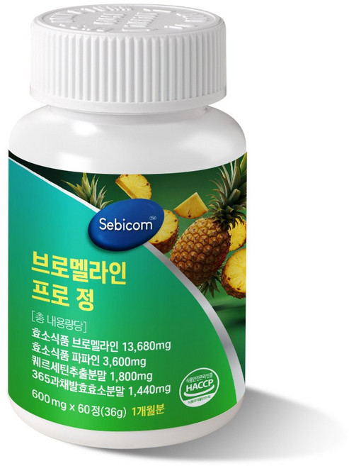 바이탈나인 브로멜라인 프로 정 600mg x 60정, 1개