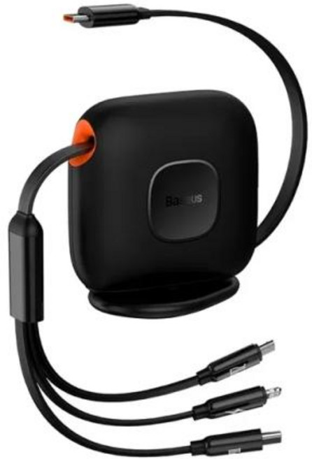 베이스어스 Baseus 트랙션 시리즈 고속 충전 케이블 데스크탑 정리함 C 타입에서 M L 100W 3 in 1, 없음, 1개