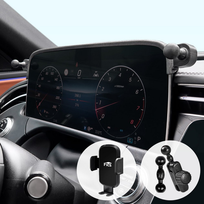 픽스글로벌 픽스 벤츠 E클래스 W214 전용 차량용 핸드폰 거치대 세트, 1세트