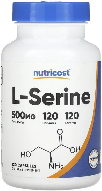 프리미엄상품 Nutricost L-세린 500mg 캡슐 120정 끝내주게잘나가는상품, Nutricost L세린 500mg 캡슐 120정, 1개 - 쿠팡