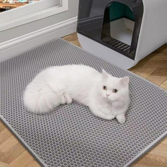 매트 고양이 모래 화장실 벌집 그레이 패드 발판 모래 애견매트 고양이모래발판 모래매트, 없음