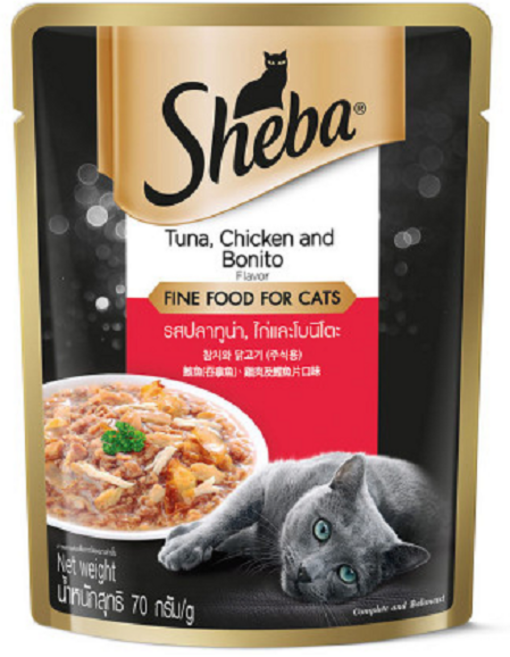 와와펫 쉬바파우치 참치와닭고기(주식용), 70g, 1개, 참치와치킨