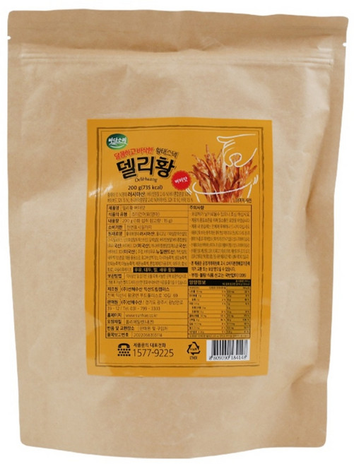 바다소리 델리황 황태스낵 버터맛, 200g, 1개
