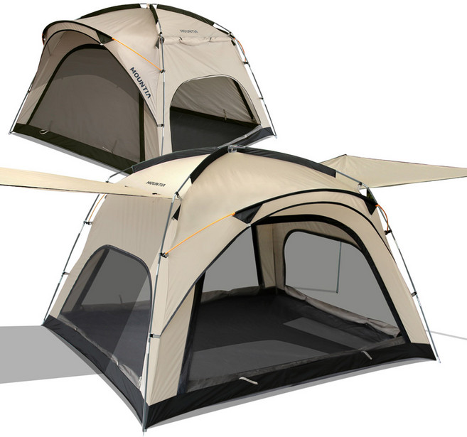 마운티아 클레버 캐노피 4-5인/그늘막 텐트 4면모기장, 상세 설명 참조