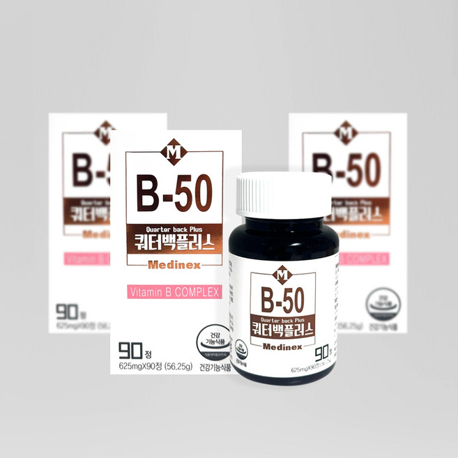 쿼터백플러스 수용성비타민B, 90정, 1개