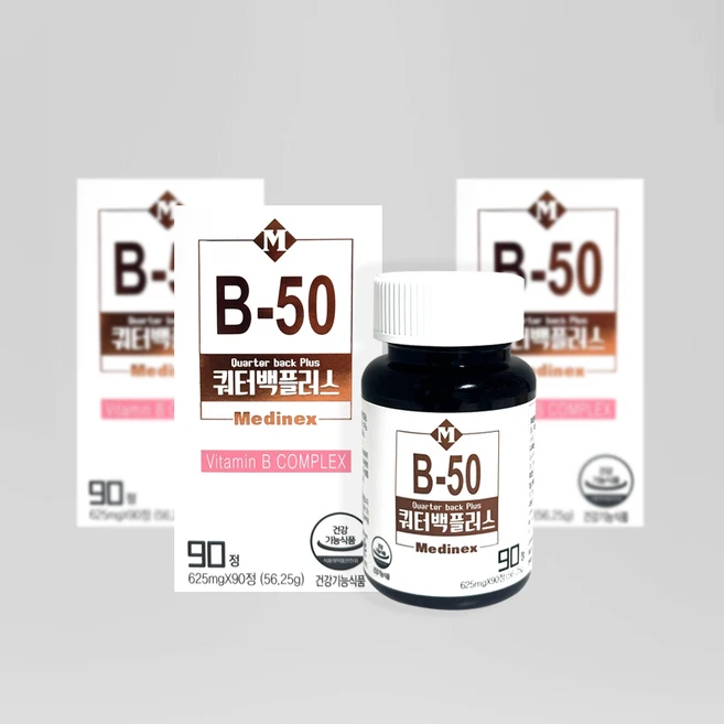 쿼터백플러스 수용성비타민B, 90정, 1개 - 쿠팡