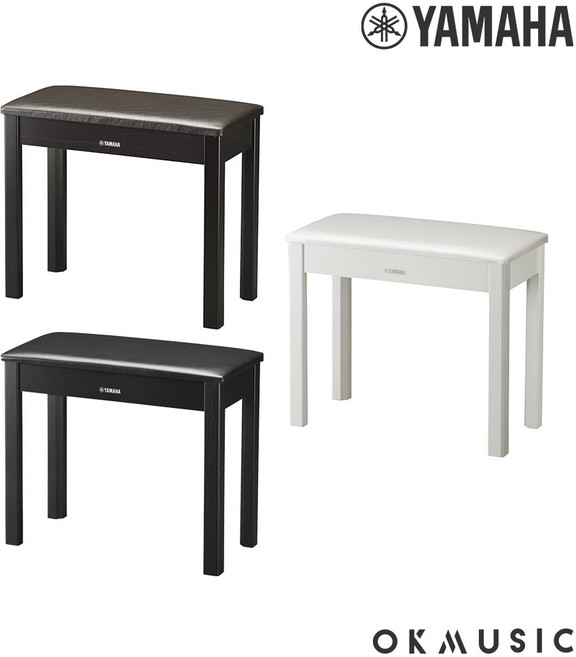 야마하 디지털 피아노 목재 의자 BC-108, 화이트, 1개