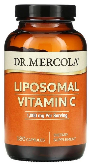 Dr. Mercola 닥터 머콜라 리포조말 비타민C 500mg 캡슐 180정, 1개 - 쿠팡