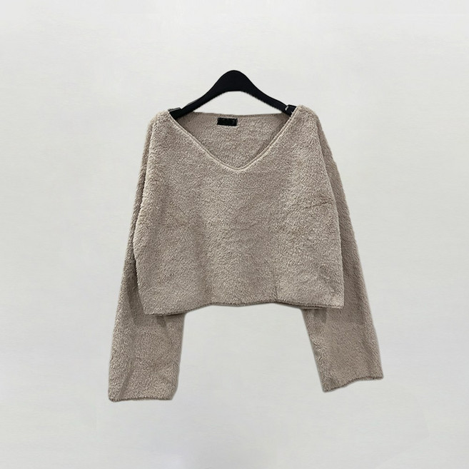 [디아미뇽] 멜로우 후리스 크롭 티셔츠