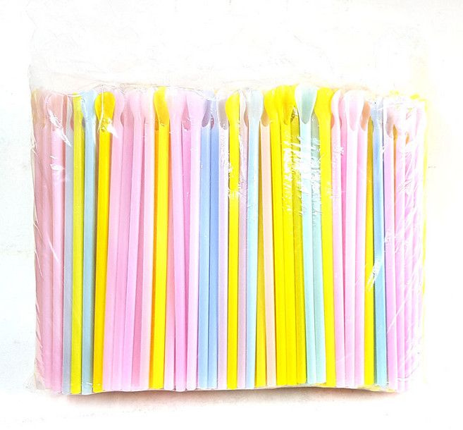 스푼 스트로우 500개/삽빨대 슬러시용, 1개, 500개