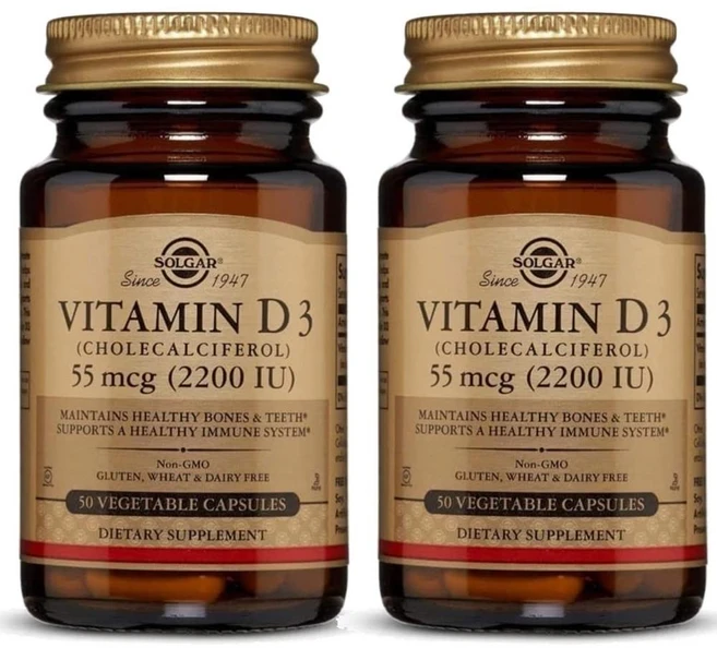 솔가 비타민D3 콜레칼시페롤 2200IU 50정 2개 - 쿠팡