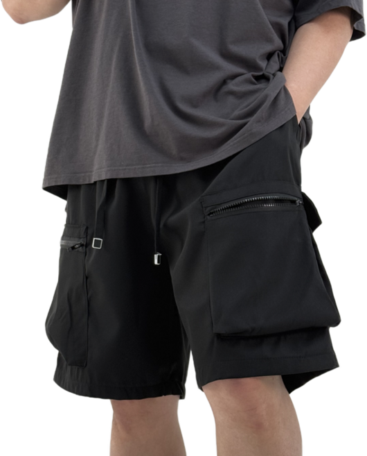 [2XL-6XL]블루제이 쿼드라포켓 빅사이즈 버뮤다 카고 밴딩 반바지
