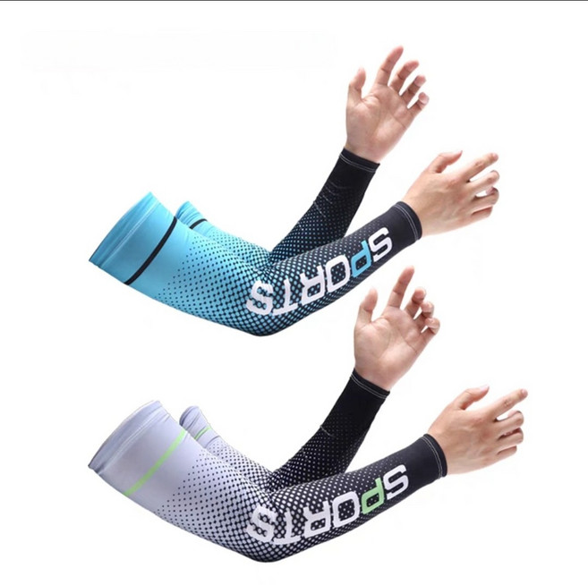 야외 스포츠 자외선 차단 아이스 쿨 팔토시 2종 세트