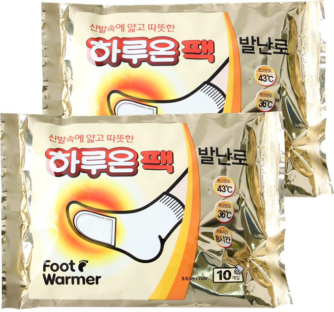 하루온팩 발난로 붙이는 타입 핫팩 10p