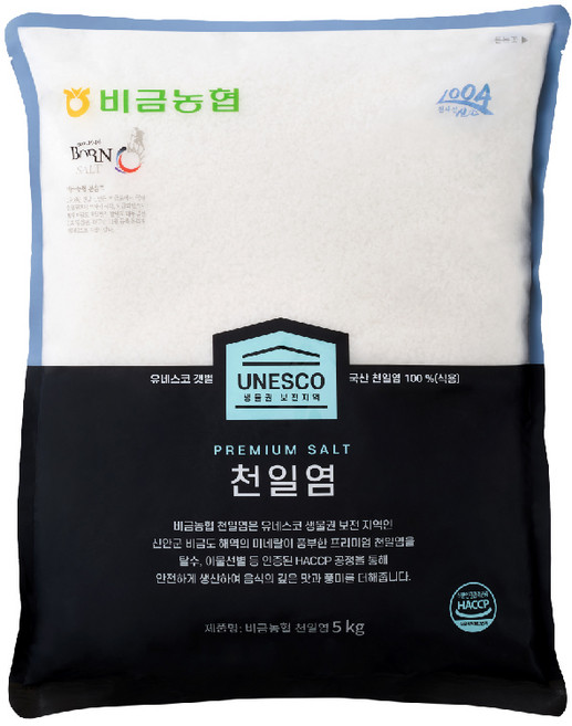 비금농협 탈수 천일염, 1개, 5kg