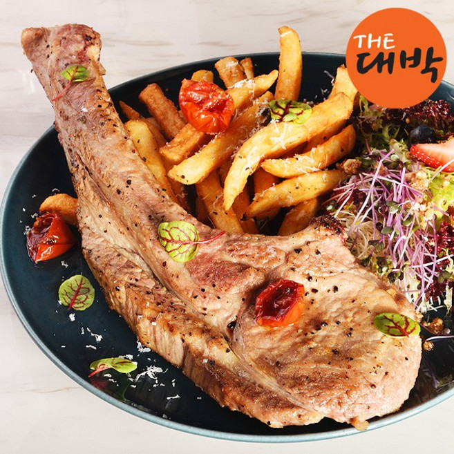 국내산 돈마호크 목살 스테이크 600g 토마호크 캠핑고기, 목마호크 600g, 1개